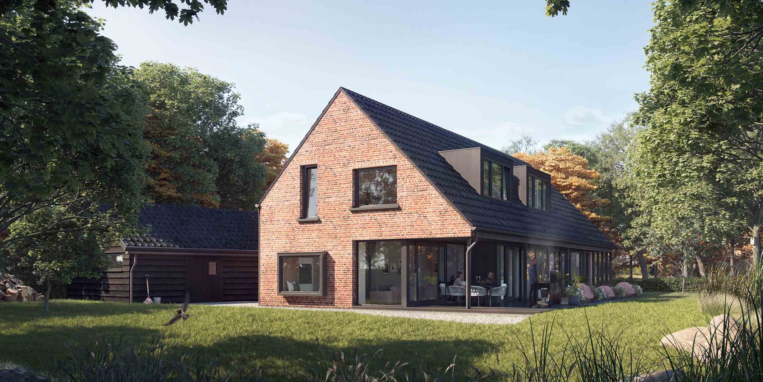 Vrijstaande Villa Nieuwbouw Rustiek Full Building Support Bouwbegeleiding Breda Studio Puur NL architecten Breda